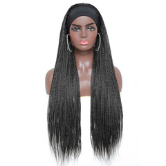 Ombre Long Braided Headband Wig For Women