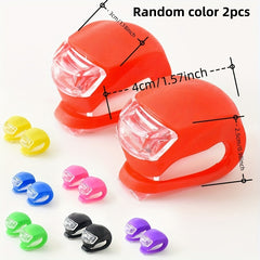 2pcs 5th Gen LED Bike Light Set Waterproof Silicone Mounting 3 Modes