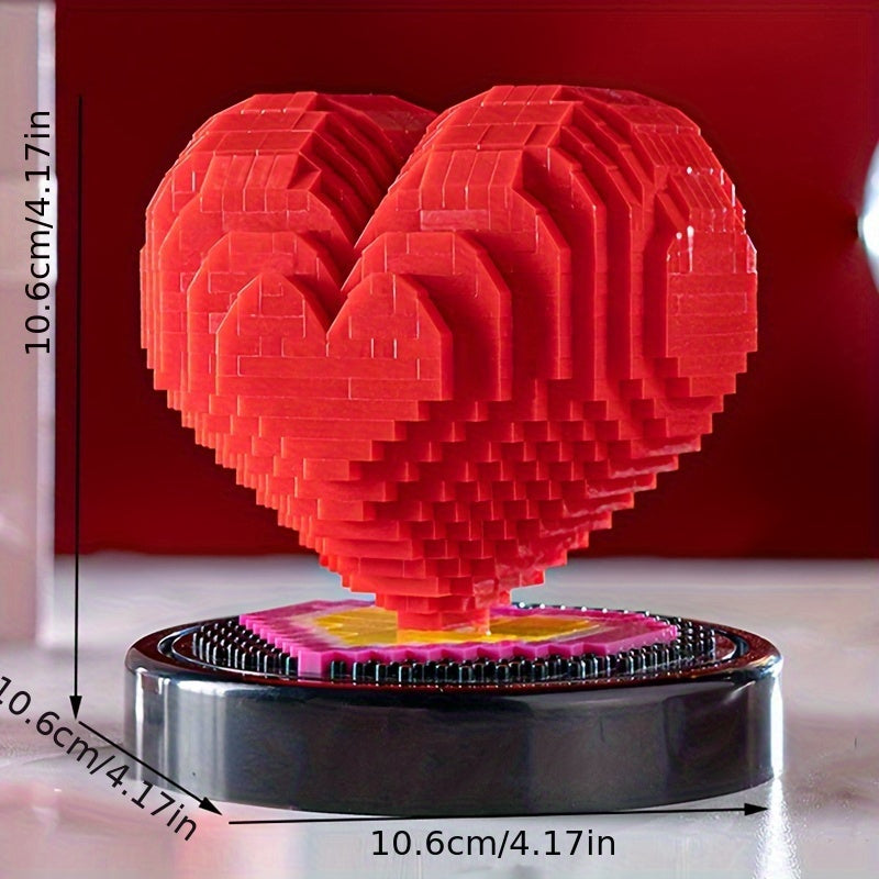 Heart-shaped Building Blocks Confession Gift