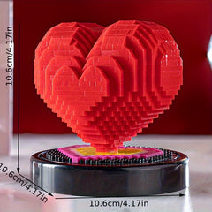 Heart-shaped Building Blocks Confession Gift