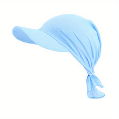 Lace Up Turban Baseball Cap Sun Hat Women's Head Scarf Bandana Visor Hats