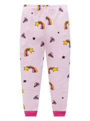 Kids Unicorn Pajama Set Long Sleeve Cartoon Casual Home Clothes