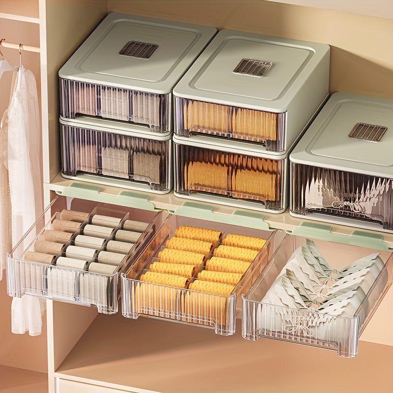 Transparent Underwear Organizer Storage Box Wall mounted Drawer