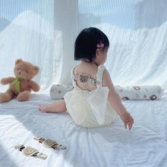 3pcs Kids Dress Strap Clips With Bear For Non Slip Shoulders Boys