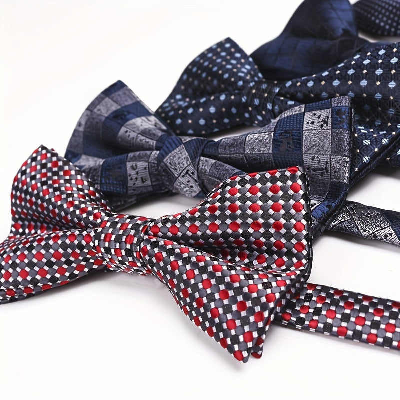 Men's Jacquard Bow Tie Casual Silk Bow Tie