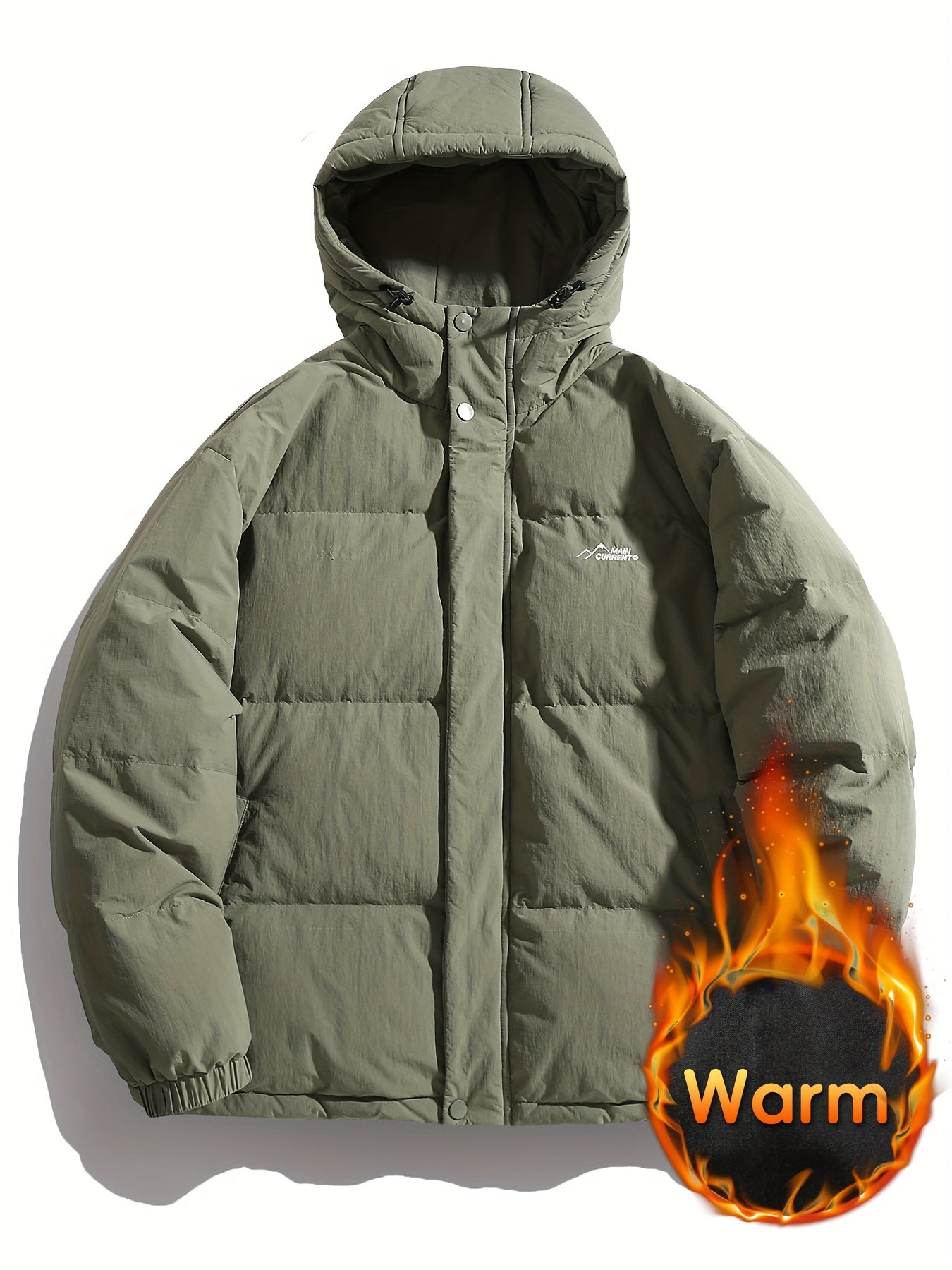 Versatile Thick Hooded Puffer Coat Winter Jacket Women's Clothing
