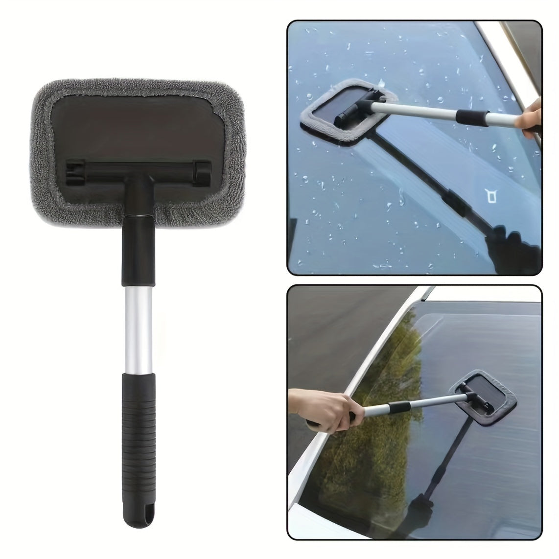 Retractable Aluminum Car Windshield Brush