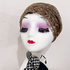 Embroidered Lace Turban Cap Head Wrap Chemo Hats