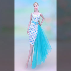 Wide Leg Trousers and Top Outfit for 1:6 Scale Dolls, Doll Dress Accessories