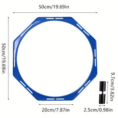 6pcs Speed & Agility Training Rings w/ Bag Tennis Soccer Football Basketball Aid