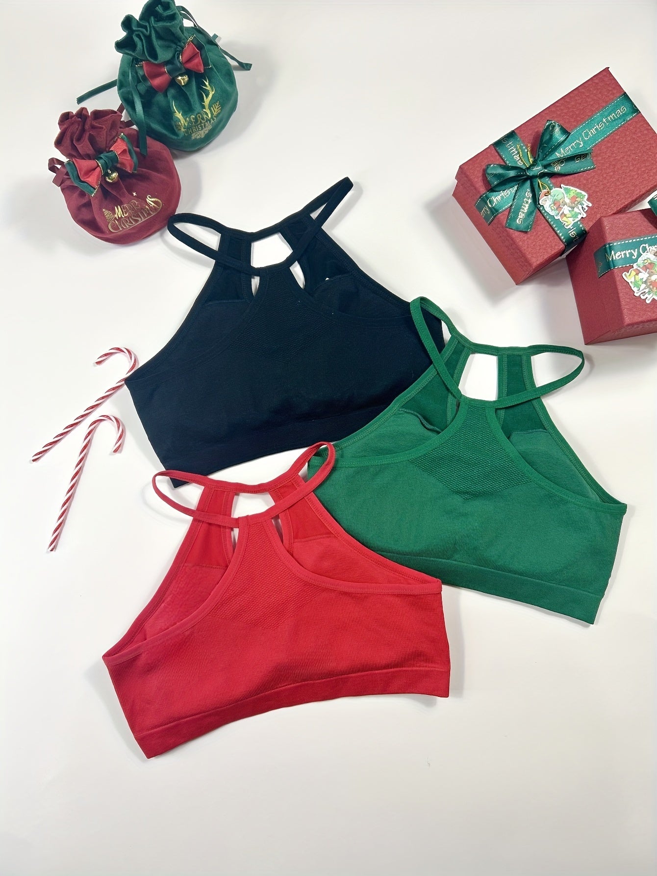 3pcs Hollow Sports Bra Comfortable Tank Top