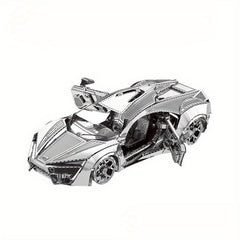3D Car Metal Model Puzzle for Adults - DIY 3D Metallic Kit for Home Decor