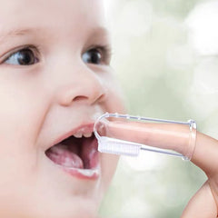 Portable Baby Silicone Finger Brush for Oral Cleaning