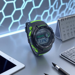 Youth Green Sport Watch for Boys & Teens 8-18 Years - Alarm Stopwatch, 50m Water