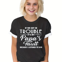 Girls Boys Graphic Short Sleeve T-Shirt Summer Sport