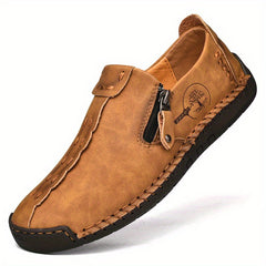 Men's Comfy Stitch Slip On Loafer Shoes Casual Outdoor Anti skid Flat Shoes