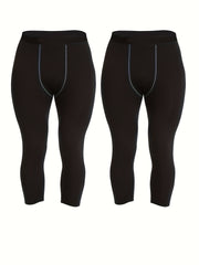 Men's Active Compression Pants Moisture Wicking Base Layer