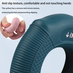 Silicone Striped Grip Ring for Fitness Finger Wrist Arm Muscle Exercise