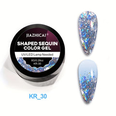 Sequin Gel Nail Polish 8g Formaldehyde & Lead-Free DIY Manicures Long Lasting