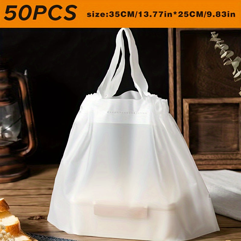 Translucent Food Packaging Bag Bakery Catering Gift Shopping Bag
