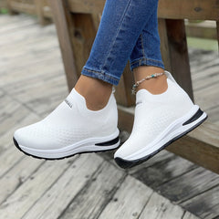 Women's Mesh Slip On Sneakers Low Top Casual Shoes