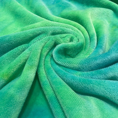 Crystal Soft Tie dye Short Plush Fabric for DIY Clothing