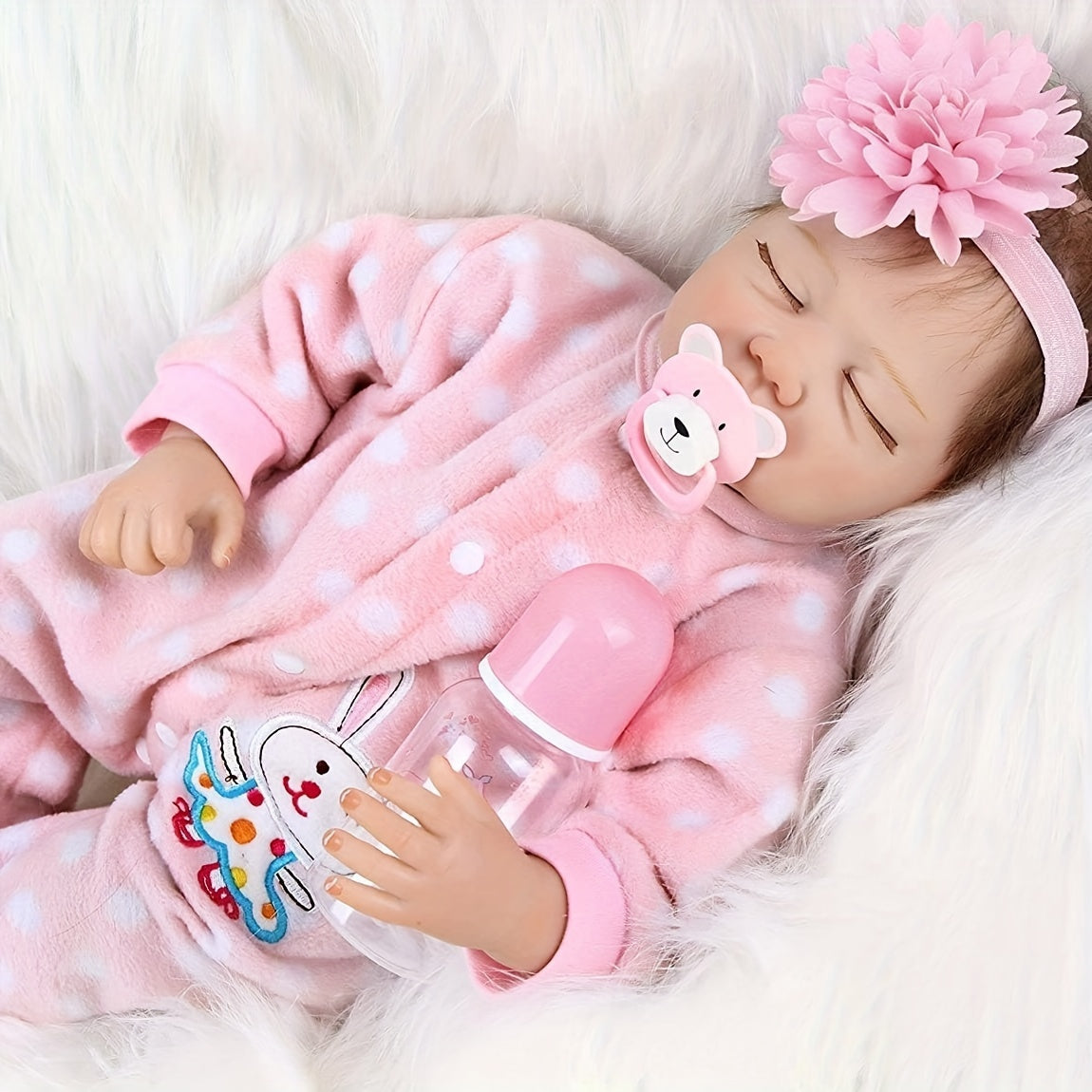 22 Inch Reborn Baby Doll Newborn Girl With Realistic Veins Vinyl