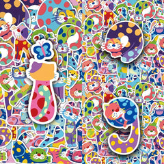 50pcs Cartoon Animal Graffiti Stickers for Laptop Helmet Water Cup