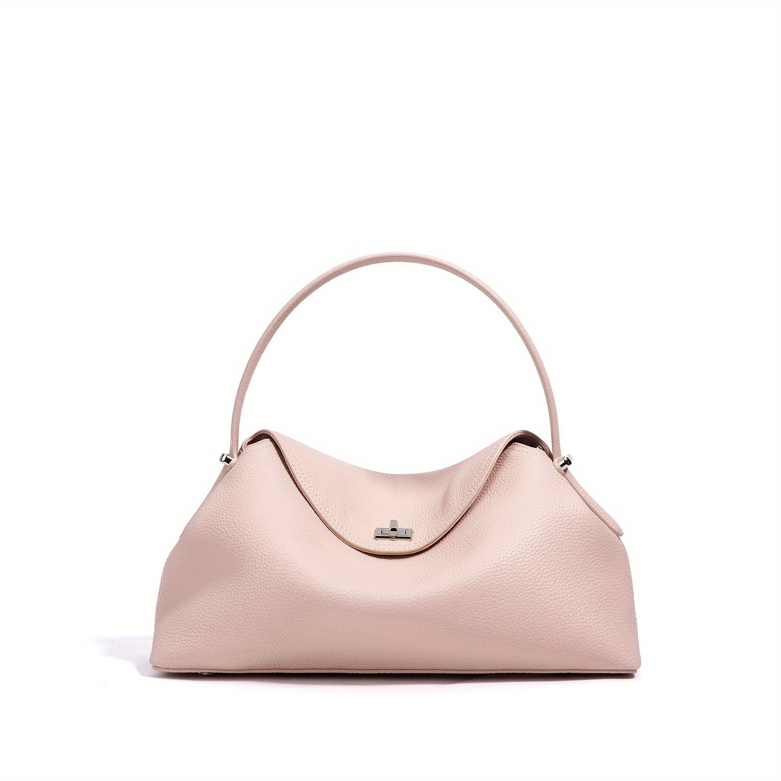 Spring Women's Leather Messenger Bag in Pink Violet