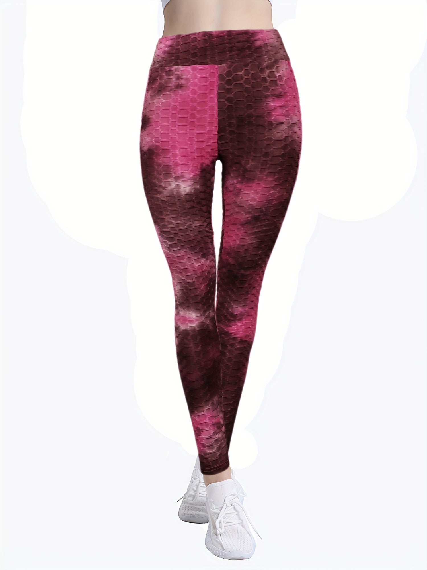 Tie Dye Yoga Leggings High Waist Running Exercise Jogger Workout Tight Pants
