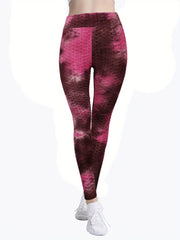 Tie Dye Yoga Leggings High Waist Running Exercise Jogger Workout Tight Pants