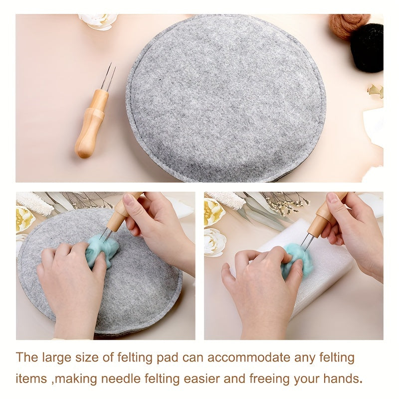 Needle Felting Pad 24 X 24 X 3.51 cm Grey Sponge Needle Felting Mat