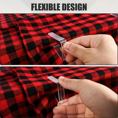 16pcs Plastic Table Cloth Clips Clear Tablecloth Clips Table Cloth Fixing