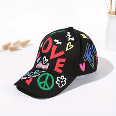 Graffiti Cartoon Baseball Cap Unisex Hip Hop Sun Hat