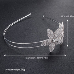 Flower Rhinestone Hairband Headband Princess Tiara Wedding Birthday