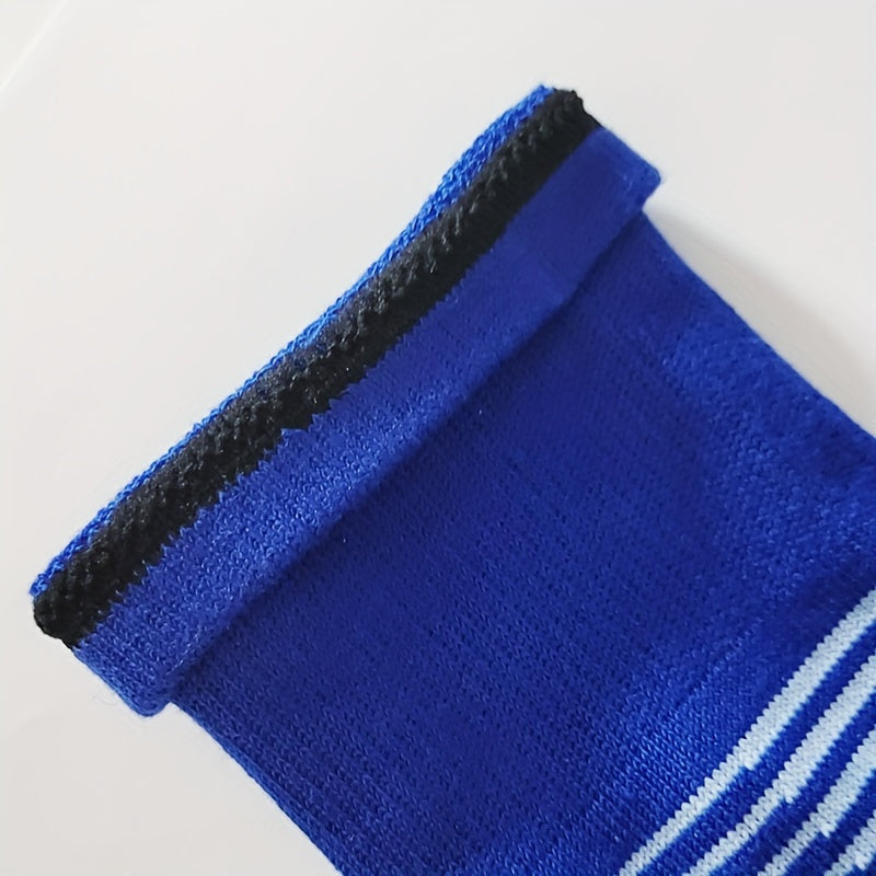 Men's Breathable Striped Knee High Soccer Socks