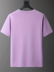 Men's Naughty But Nice Letter Print T-shirt for Summer