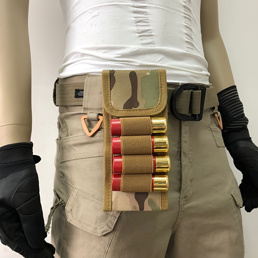 16 Rounds Shotgun Nylon Accessory Bag for Belt Waistband 12G Magazine Pouch