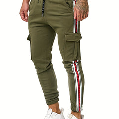Men's Pocket Striped Sweatpants