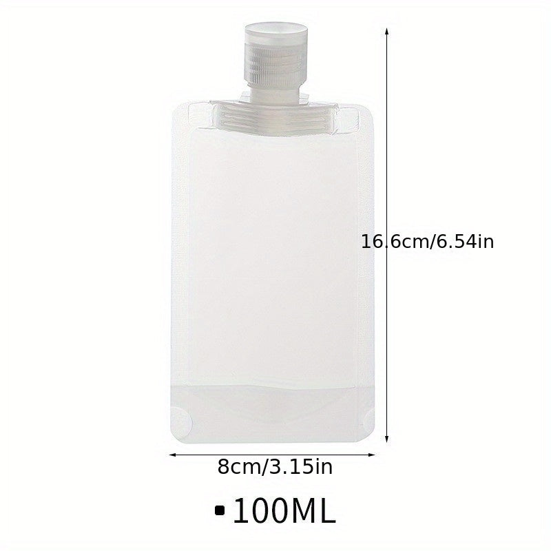 Travel Plastic Refillable Pouches Portable Empty Squeeze Bag