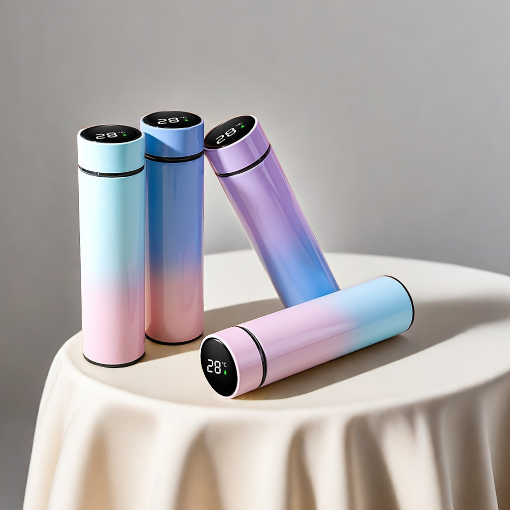 304 Stainless Steel Insulation Cup 500ml Sports Water Bottle Temperature Display