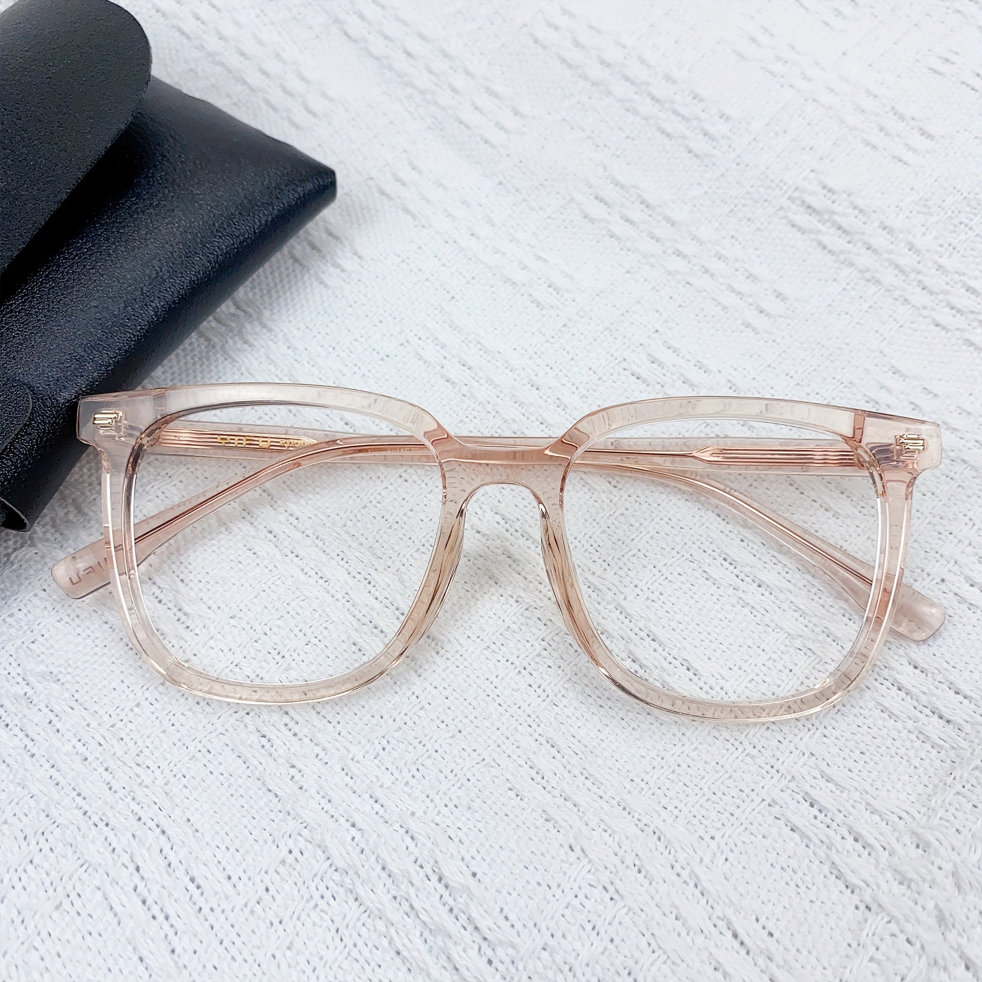 Oversized Square Frame Light-Blocking Glasses