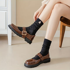 Cartoon Pattern Socks Cozy Women's Stockings