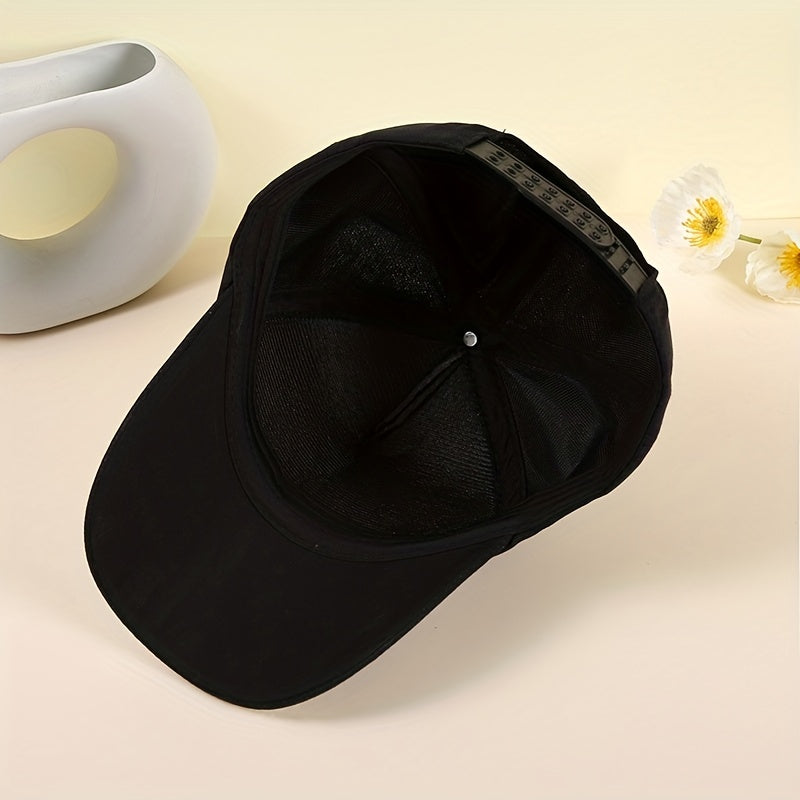 Rhinestone KING Patch Baseball Cap Casual Sun Hat