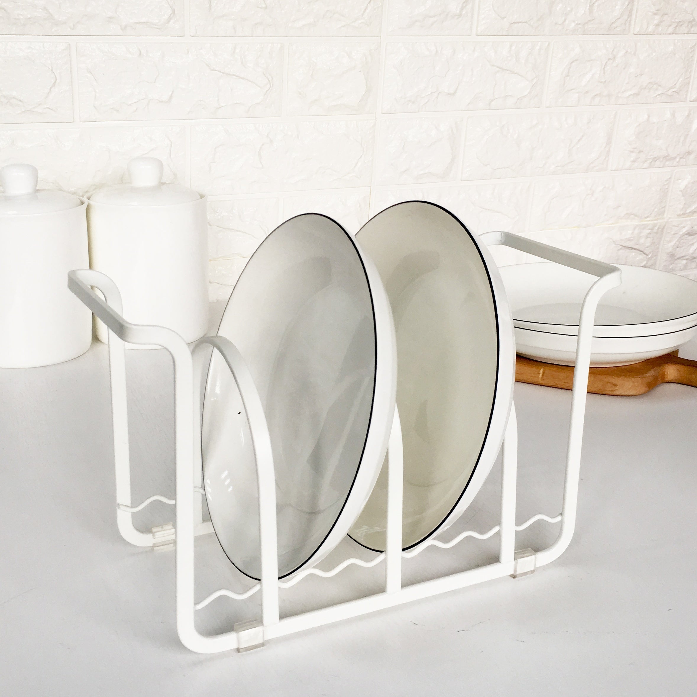 Kitchen Plate Rack Shelf Countertop Dish Rack Household Bowl Plate Storage
