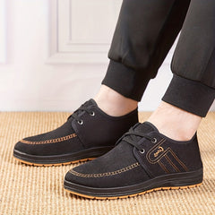 Men's 2 Eye Lace Up Sneakers Comfortable Walking Shoes