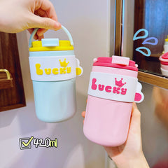 420ml Lucky Insulation Cup Girl Portable Stainless Steel Water Cup