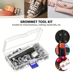 100 Sets Grommet Tool Kit with Storage Case 1 2 Inch Eyelets for Fabric