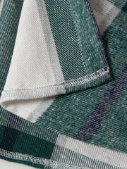 Men's Hooded Plaid Long Shirt for Autumn