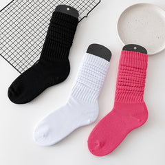 3 Pairs Slouch Crew Socks Cozy & Breathable All-match Street Socks